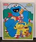 Playskool Cookie Monster's Picnic Wooden Puzzle #315-07 8 Pieces 1994 Jim Henson. Fixed Price $12.97.