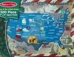 Puzzle.jigsaw......melissa&doug .....map Of The United STATES....500 Pc...sealed. Fixed Price $14.99.