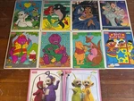 Children's Vintage Playskool Wooden Puzzle Lot Of 10 1990S Pooh Barney Disney. Fixed Price $79.90.