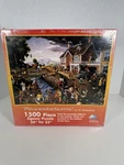 Sunsout Proverbidioms By T.e. Breitenbach 1500 Piece Jigsaw Puzzle 1997 Sealed. Fixed Price $63.50.