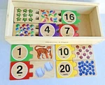 Melissa & Doug Self Correcting Wooden Number Puzzle With Storage Box 40 Piece. Fixed Price $9.98.