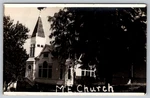 Rppc C1940S Maine Methodist Episcopal Church Wooden Steeple Postcard. Fixed Price $9.99.