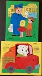 Vintage Playskool Wooden Puzzle Milkman Delivery #195-7 Truck Driver #330-31. Fixed Price $17.00.