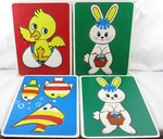 Montgomery Ward Preschool Puzzle * Play & Learn Vintage Duck Bunny Fish 302. Fixed Price $14.96.
