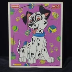 Vintage 1980 Playskool Wooden Tray Puzzle 101 Dalmations Pc 247-01 Complete. Fixed Price $8.69.