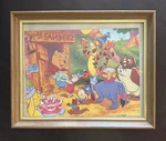 Vintage Disney Winnie The Pooh 24 Pc 12 X 17" Framed Springbok Jigsaw Puzzle. Fixed Price $23.00.