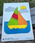 Vintage 1988 Judy Instructo Wooden Puzzle Complete Sailboat Pc Usa J040101. Fixed Price $21.99.