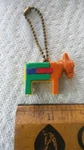 2 Vintage Keychain Puzzles Donkey, Elephant,orange,green, Red,blue,yellow,white. Fixed Price $14.99.