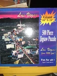 Las Vegas 4000 Feet New Sealed 500 Piece Jigsaw Puzzle 18"X24 Tiffany Design. Fixed Price $13.99.