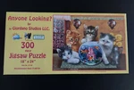 Anyone Looking? Cat 300 Piece Jigsaw Puzzle Sunsout Art By Giordano Studios Nib. Fixed Price $12.95.