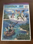 Vintage Peter Pan Walt Disney Golden Frame Tray Puzzle. Fixed Price $12.00.