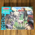 In The Barnyard 100 Piece Jigsaw Puzzle 14 X 19 Animals Melissa & Doug. Fixed Price $8.00.