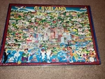 Vtg 1988 City Of Cleveland Jigsaw Puzzle Buffalo Games Inc.. Fixed Price $29.99.