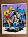 Vintage 1976 Batman & Robin Dc Comics To The Batmobile Playskool Wooden Puzzle. Fixed Price $22.99.