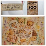 Mary's Bears Tea Party Picnic Hallmark Jigsaw Puzzle Springbok Sealed 1997 Vtg. Fixed Price $15.99.