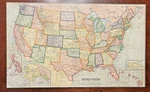 1915 Parker Brothers U.s. Puzzle Map Complete 32PCS Good Original. Fixed Price $19.95.