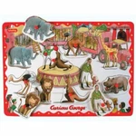 Schylling Curious George Peg Puzzle Let's Go To The Circus New. Fixed Price $14.99.