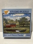 New Bits & 1000-PIECE Studio Puzzle Green Pastures John Sloane Sealed. Fixed Price $9.59.