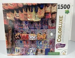 Colorful Handmade Mayan Textiles #3911 Colorluxe 1500 Piece Puzzle 25X33" Sealed. Fixed Price $19.51.