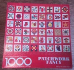 Springbok Patchwork Fancy 1000 Piece Puzzle Complete Quilting. Fixed Price $24.00.