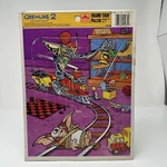 Vtg 1990 Gremlins 2 Frame Tray Puzzle Stripe Gizmo Train Golden 4084B. Fixed Price $17.96.