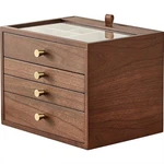 Black Walnut Wooden Jewelry Box For Women, Organizer 4 Layer Wit.... Fixed Price $339.30.
