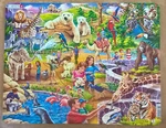 Larsen Tray Jigsaw Puzzle 48 Pc Exotic Zoo Animals Children Bright Colors Norway. Fixed Price $19.47.