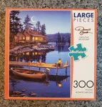 Buffalo Games Darrell Bush Crescent Moon Bay 300 Piece Puzzle Complete. Fixed Price $7.95.