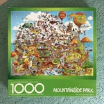 Springbok Puzzle Mountainside Park 1979 Vintage 1000 Missing Pcs 24X30 Usa. Fixed Price $24.00.