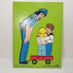 Vtg 1979 Judy/instructo Police Officer 13 Pc. Wooden Jigsaw Puzzle J066053. Fixed Price $15.84.