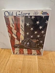 White Mountain Old Glory 1000 Piece Sealed 2002 Jigsaw Puzzle 9/11 Fire Fighter. Fixed Price $39.99.