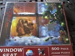 500 Piece Puzzle Window Seat 18" X 24" Sunsout Giordano Studios. Fixed Price $13.95.