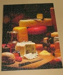 Vintage Springbok 500 Piece Food Puzzle ... Say Cheese! Assembled. Fixed Price $30.00.