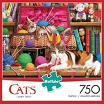 Buffalo Games "cats Comfy Spot" 750 Piece Puzzle. Fixed Price $39.99.