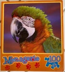 Mega Children's Jigsaw Puzzle; Menagerie; 100 Pieces. Fixed Price $6.95.