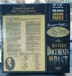 The Unired States Constitution Historic Documents From Past Puzzle 1776. Fixed Price $12.90.