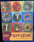 Springbok 500 Piece Jigsaw Puzzle: Wreaths! Brand New Sealed! Made The Usa. Fixed Price $19.95.
