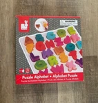 J05566 - Alphabet Puzzle, Wooden By Janod From Juratoys For Ages 3 Years. Fixed Price $9.99.