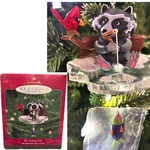 Vintage Hallmark Keepsake Ornament Fishing Hole Christmas Tree Racoon Cardinal. Fixed Price $13.49.
