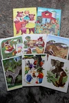 Vintage 1950S 6 Playskool Golden Press Inc + 2 Lowe Tray Puzzles Lot Of 8. Fixed Price $24.00.