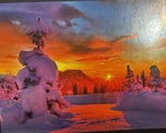 Snowy Mountain Lavender Sunset Vibrant Mega Puzzle 1000 Pc 18X26 NO.51420AAN. Fixed Price $19.99.