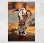 Western Bull Skull 120 Piece Custom Handmade Jigsaw Puzzle. Fixed Price $17.99.