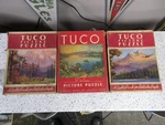 Lot Of 3 Vintage Tuco 16 20 Interlocking Deluxe Picture Puzzles Usa Western. Fixed Price $79.99.