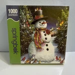 Feathered Friends Christmas Snowman Springbok 1000 Piece Puzzle New Sealed. Fixed Price $19.99.