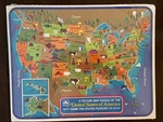 Mint Vintage 1968 Golden Usa Picture Map Puzzle & Frame #4560-32 All Original. Fixed Price $40.00.
