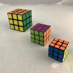 Lot Of Color-matching Puzzle Cubes 3X3X3 1/4" & 1/2" 1/8" Rubik's. Fixed Price $19.99.