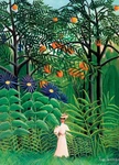 Eurographics Woman In Exotic Forest 1000 Piece Jigsaw Puzzle By Henri Roussea. Fixed Price $22.99.