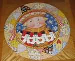 Mary Engelbreit Art - Patchwork Christmas Vintage Springbok Puzzle Assembled. Fixed Price $15.00.