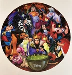 Disney Villains Puzzle Circle Of Circular 18 200 Pc Jigsaw Complete. Fixed Price $17.99.