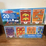 Melissa & Doug Number Train 20 Piece Floor Puzzle Ages 3+ Easy Clean. Fixed Price $14.95.